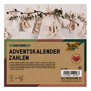 Folia Adventskalenderzahlen Natur 2209 (4001868124163)
