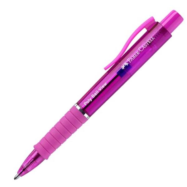 Kugelschreiber Poly Ball electric fuchsia FABER CASTELL 145768 (4005401457688)