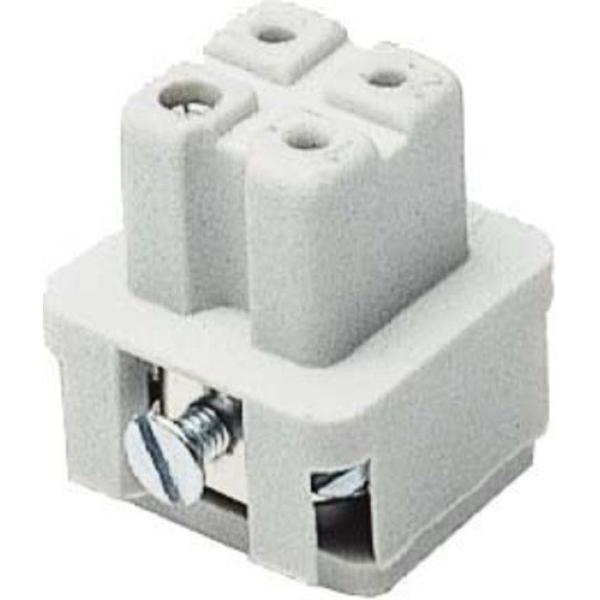 Buchseneinsatz der Baureihe A3 ohne Drahtschutz mit einer Nummerierung von 1-3 WALTHER 0,5-1,5qmm, 20-16AWG 700103 (4015