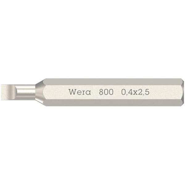 Wera 800 Micro Bits 0,40 x 2,5 x 30mm 05058101001 (4013288189608)