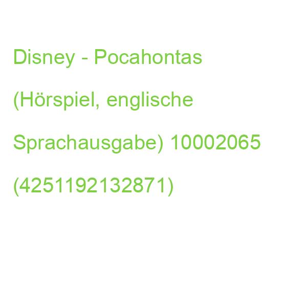 Disney - Pocahontas (Hörspiel, englische Sprachausgabe) 10002065 (4251192132871)