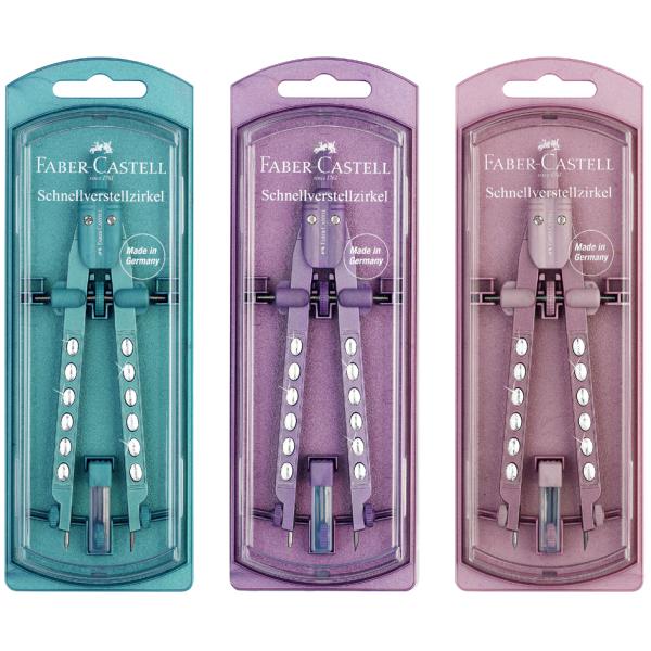 FABER-CASTELL Schnellverstellzirkel Factory Sparkle 174323 (4005401743231)