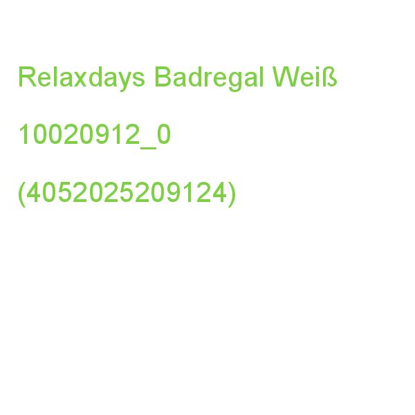 Relaxdays Badregal Weiß 34,5 X 33,0 X 110,0 Cm 10020912_0 (4052025209124)
