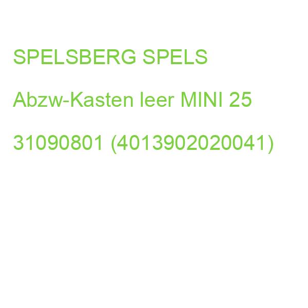 SPELS Abzw-Kasten leer MINI 25 31090801 (4013902020041)