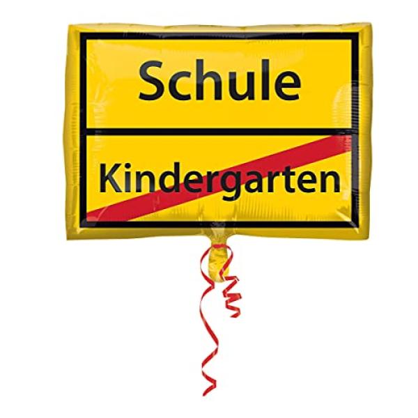 RIETHMÜLLE Folienballon Schulanfang Schild 43x30cm (0026635358286)