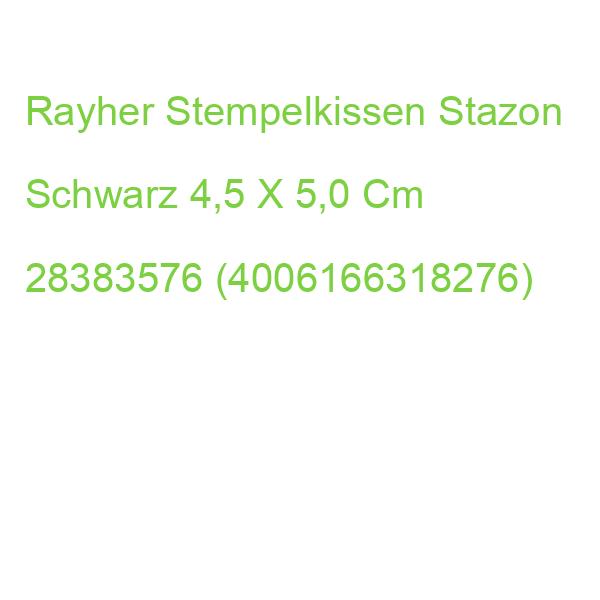 Rayher Stempelkissen Stazon Schwarz 4,5 X 5,0 Cm 28383576 (4006166318276)