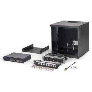 DIGITUS Netzwerk-Set 254 mm (10") - 6HE, 315x300 mm (BxT) sw DN-49101-SET (4016032499466)
