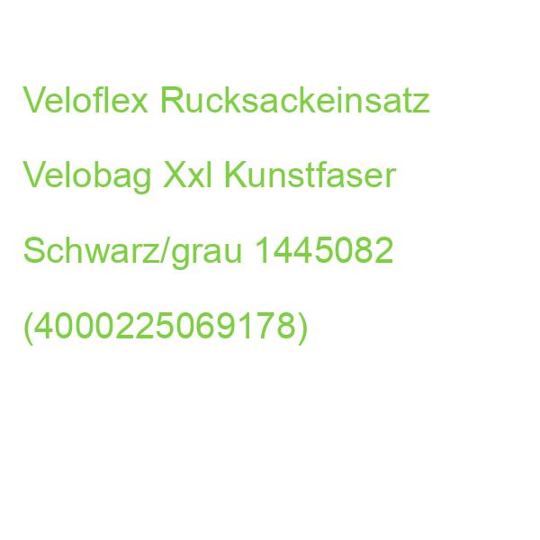 Veloflex Rucksackeinsatz Velobag Xxl Kunstfaser Schwarz/grau 1445082 (4000225069178)