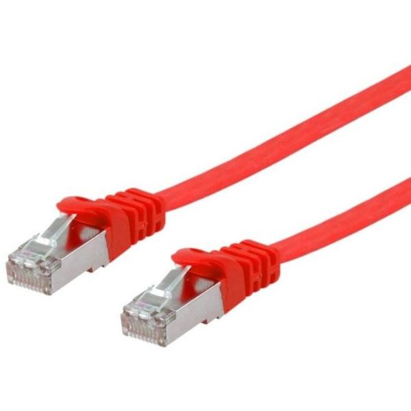 Equip Patchkabel Cat6A Flat U/FTP 2xRJ45 5.00m rot LSZH Polybeutel 607624 (4015867224694)