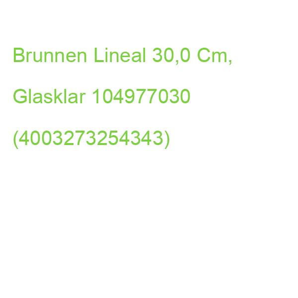 Brunnen Lineal 30,0 Cm, Glasklar 104977030 (4003273254343)
