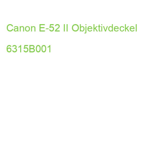Canon E-52 II Objektivdeckel 6315B001