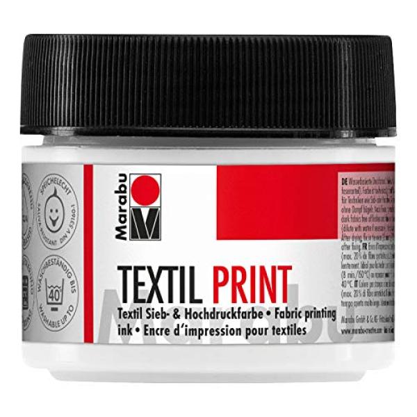 Textilfarbe 'Textil Print', titanweiß, 100 ml Marabu 17030050970 (4007751733139)