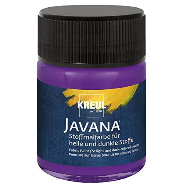 KREUL Stoffmalfarbe JAVANA violett 50ml Glas