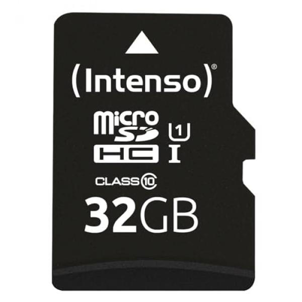 Intenso microSDHC Card 32GB C10 UHS-I Premium mit Adapter 3423480