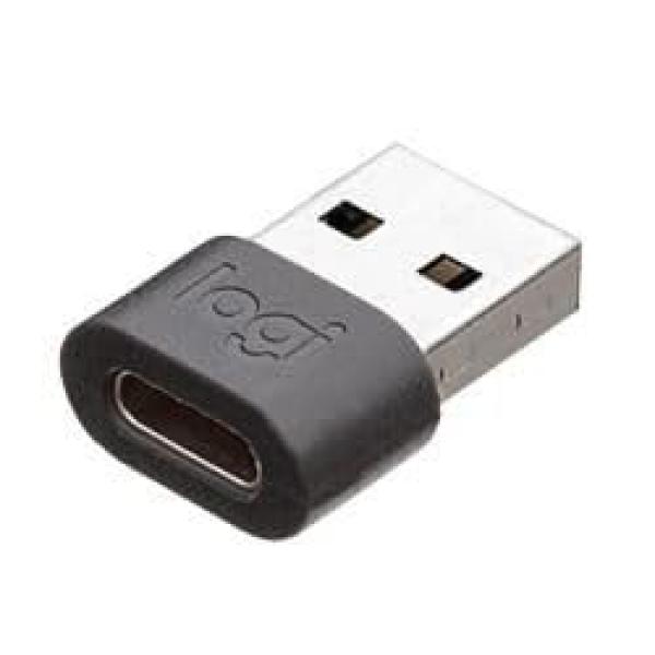 LOGITECH Zone Wired USB-C to A Adapter - GRAPHITE - WW 989-000982 (0097855163028)