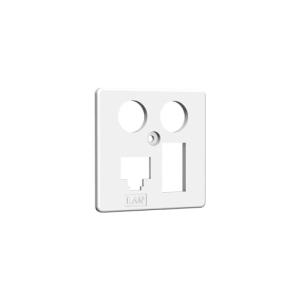HW Zentralplatte ZP-EK4 LAN/TAE 50mm rw HAXHSE-G0401-C024 (4250679710113)