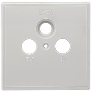 SZU 2-01 Abdeckung 80x80 Multimediadosen AXING Abdeckplatte 3loch f³r DATA SZU00201 (7611682160215)