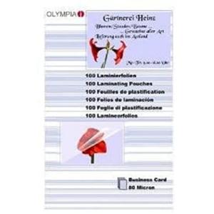 1x100 Olympia Laminierfolien Visitenkarten 80 micron 9169