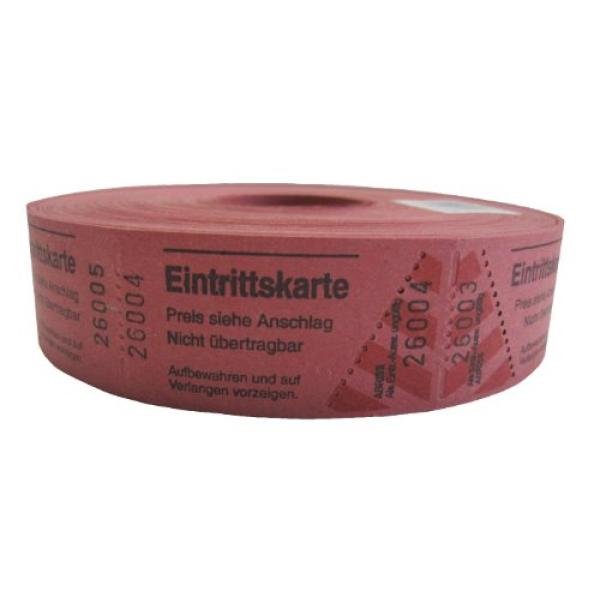 WOLF_EVENT Eintrittsband Rolle 1000 Abrisse fortlaufend rot (4011082500070)