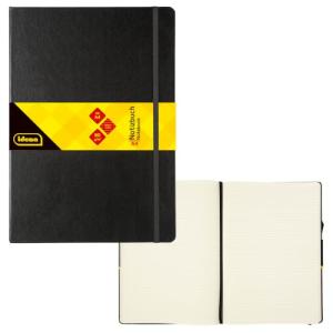 Idena Notizbuch DIN A4 80g/m² liniert schwarz 192 Seiten