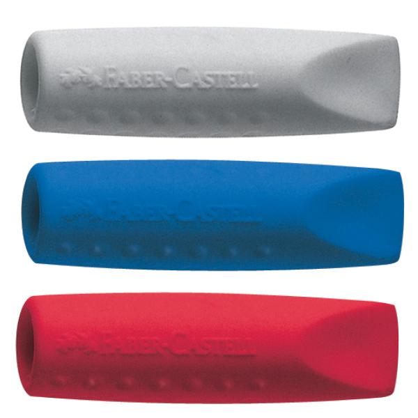 FABER-CASTELL Radierer GRIP ERASER CAP, sortiert Faber-Castell 187001 (4005401870012)