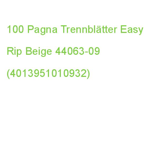 Pagna Trennblätter Easy Rip Din A4 1-0 Chamois/schwarz, 225 G/qm, 100 St. 44063-09 (4013951010932)