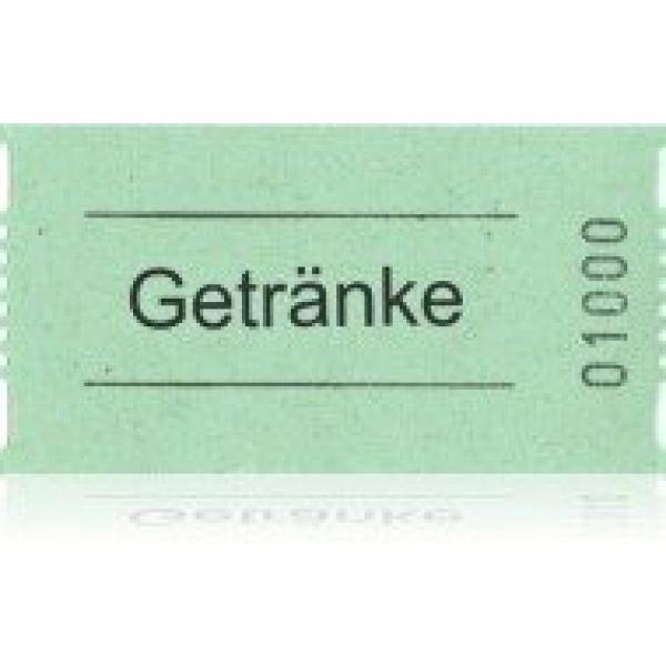 Gutscheinrolle Getränke 1000 Abrisse grün WOLF & APPENZELLER 601058 (4011082600862)