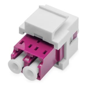 DIGITUS LWL Kupplung LC/LC Multimode-OM4 Dupl.Keystone-Modul DN-96019-1-K (4016032489825)