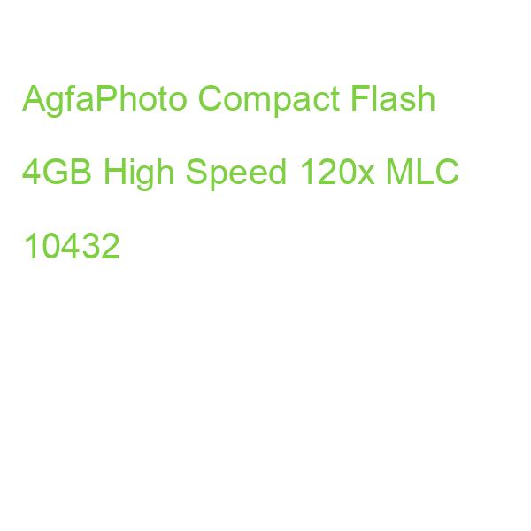 AgfaPhoto Compact Flash 4GB High Speed 120x MLC 10432