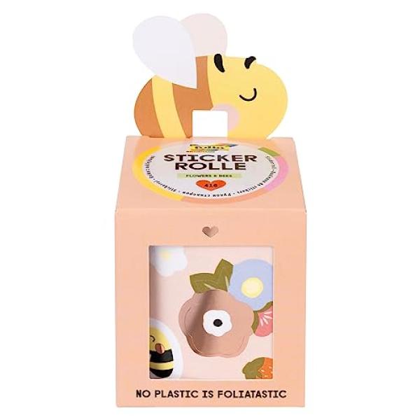 Sticker FLOWERS & BEES, auf Rolle, 4 m folia 27104 (4001868130256)