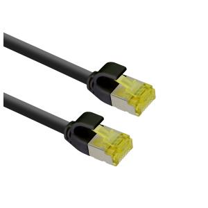 Helos ultra slim Patchkabel S/FTP Cat 6A schwarz 0,5m 333094 (4005938330942)
