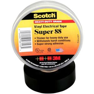 Super88 Vinyl Isolierband 19x20m B sw 3M #88-20M/19MM PVC schwarz 7100079942 (0051128611814)