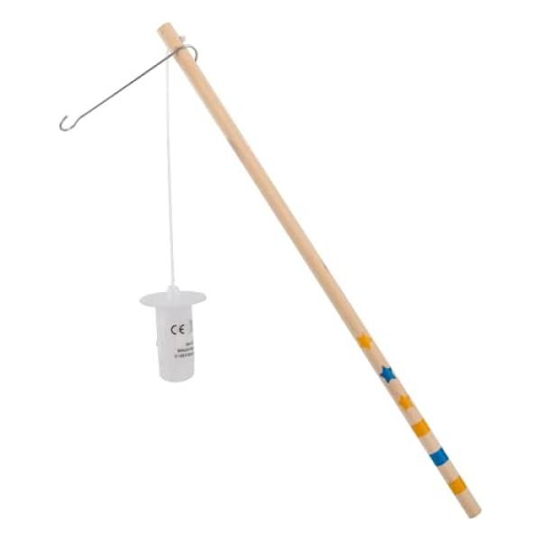 Idena Laternenstab Holz mit LED 30cm inkl. Batterien 2xLR44
