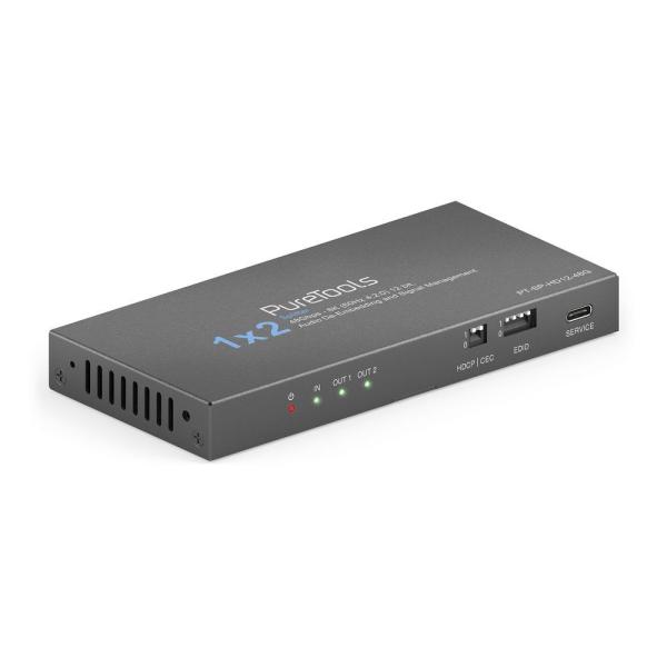 PureLink HDMI Splitter 1x2 48Gbps 8K(60Hz 4:2:0) 12 bit, Audio PT-SP-HD12-48G (4251364741559)