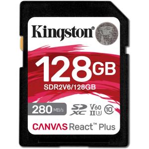 Canvas React Plus 128 GB SDXC (schwarz, UHS-II U3, Class 10, V60, A1) SDR2V6/128GB (0740617340617)