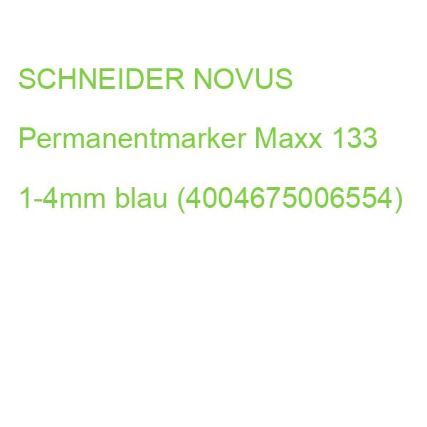Schneider Permanentmarker Maxx 133 blau 1-4mm