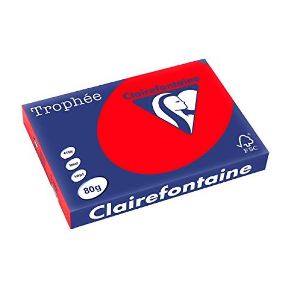Multifunktionspapier Trophee, A3, korallenrot Clairefontaine 8375PC (3329680837506)