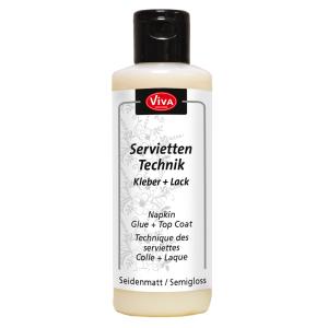 ViVA DECOR Servietten-Technik Kleber + Lack, 82 ml Viva Decor 112100013 (4042972127008)