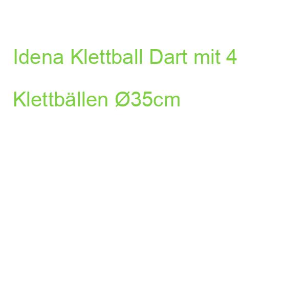 Idena Klettball Dart mit 4 Klettbällen 35cm