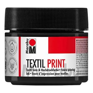Textilfarbe 'Textil Print', lampenschwarz, 100 ml Marabu 17030050974 (4007751733122)
