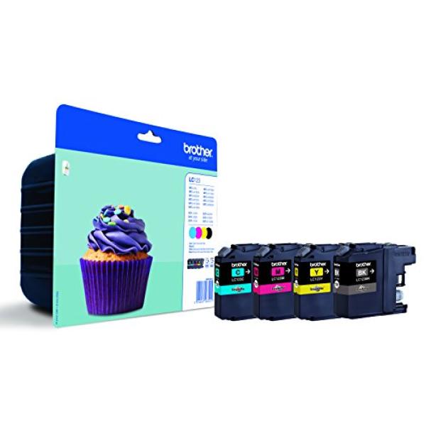 Brother Lc-123bk/c/m/y Schwarz, Cyan, Magenta, Gelb Druckerpatronen, 4er-set LC123VALBP (5014047563225)