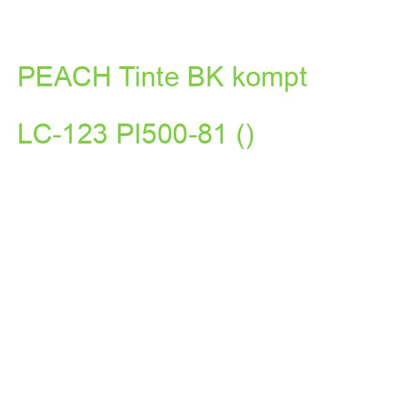 Tinte schwarz (kompatibel zu Brother LC-123) PI500-81 (7640155895972)