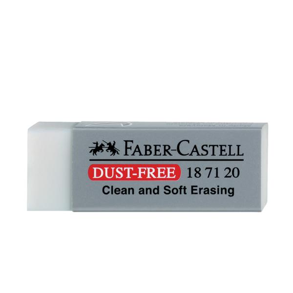 FABER-CASTELL Kunststoff-Radierer DUST-FREE, schwarz Faber-Castell 187121 (9556089006866)