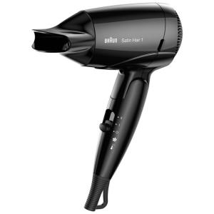 Braun Hairdryer Satin Hair 1 HD130 Travel black Schwarz () BRHD130E (3030050182385)