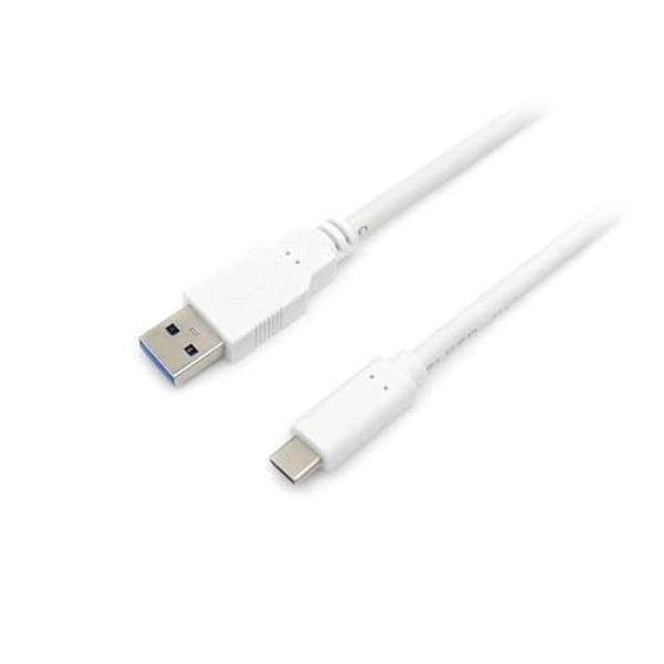 Equip Kabel USB-C3.2->A Gen1 5Gbps St/St 0.50m weiß 128366 (4015867243862)