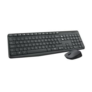 920-007931 LOGITECH MK235 Tastatur+Maus QWERTY US kabellos USB schwarz