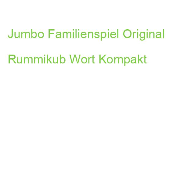 JUMBO Familienspiel Original Rummikub Wort Kompakt (8710126039748)