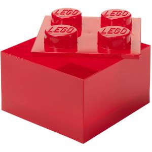 LEGO Storage Brick 4 Top Lid Glitter (rot/transparent) 40090804 (5711938249946)