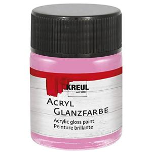 KREUL Acryl Glanzfarbe rose 50ml Glas