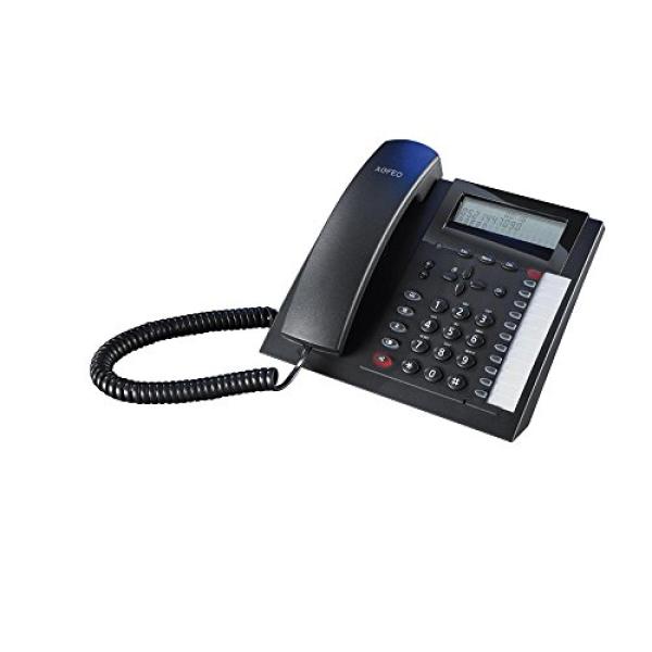 AGFEO Analog-Telefon, T 18 schwarz 3 zeiliges Display T 18 schwarz 6101179 (4021972011791)